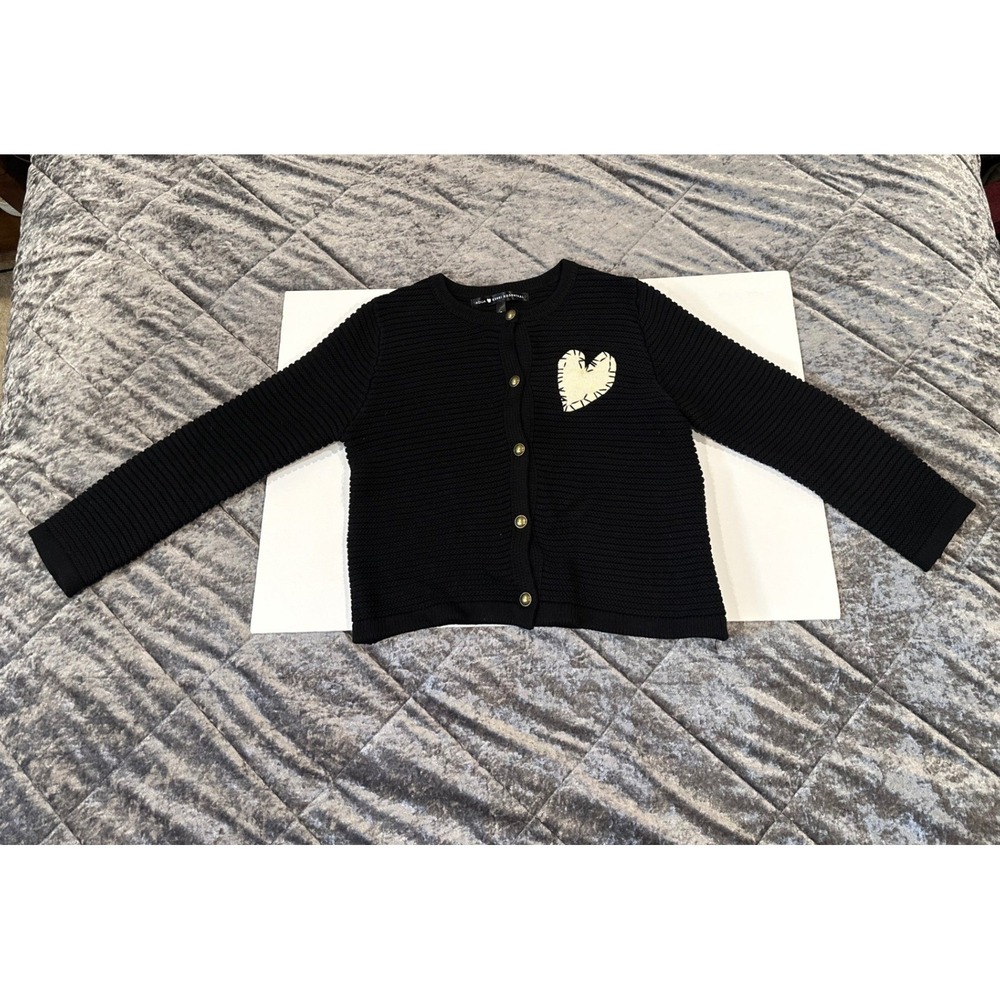 Aqua x kerri rosenthal heart patch crewneck cardigan exclusive Women's Medium